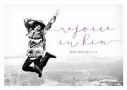 Postkarte - Rejoice in him Postkarte - Rejoice in him