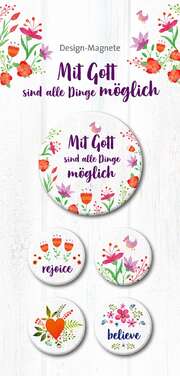 Mit Gott sind alle Dinge möglich - 5-er-Magnet-Set Mit Gott sind alle Dinge möglich - 5-er-Magnet-Set
