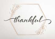 Postkarte - thankful Postkarte - thankful