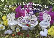 Postkarten: Herzliche Segenswünsche, 4 Stück Postkarten: Herzliche Segenswünsche, 4 Stück