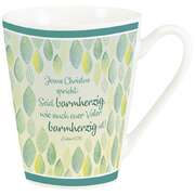 Grafiktasse Blätter-Design "Seid barmherzig" Grafiktasse Blätter-Design "Seid barmherzig"