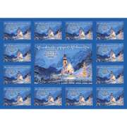 Aufkleber-Gruß-Karten: Wundervolle, gesegnete Weihnachten 4 Stück Aufkleber-Gruß-Karten: Wundervolle, gesegnete Weihnachten 4 Stück