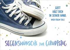 Postkartenserie "Blaue Sneakers" - 12Stk. Postkartenserie "Blaue Sneakers" - 12Stk.