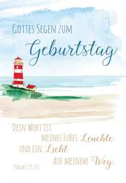 Faltkarte - Geburtstag Ps.119,105 Faltkarte - Geburtstag Ps.119,105