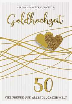 Faltkarte "Zur Goldhochzeit" Faltkarte "Zur Goldhochzeit"