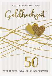 Faltkarte "Zur Goldhochzeit" Faltkarte "Zur Goldhochzeit"