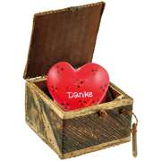 Geschenk-Box mit Herz - Danke Geschenk-Box mit Herz - Danke