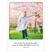 Postkarten: Viel Glück & Freude! - Polaroid-Stil, 4 Stück Postkarten: Viel Glück & Freude! - Polaroid-Stil, 4 Stück