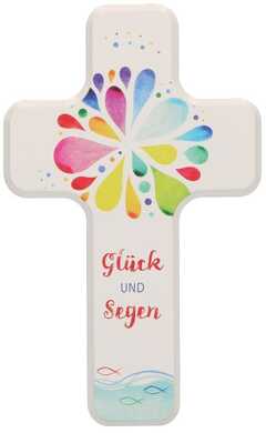 Holzkreuz für Kinder "Glück und Segen" Holzkreuz für Kinder "Glück und Segen"