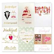 Faltkarten Hochzeit - 6er Set Faltkarten Hochzeit - 6er Set