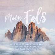 Metallschild - Mein Fels Metallschild - Mein Fels