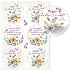 Aufkleber-Grußkarten: Du bist kostbar, 4 Stück Aufkleber-Grußkarten: Du bist kostbar, 4 Stück