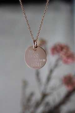 Kette mit Anhänger "Psalm 23" silber