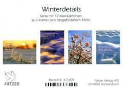 Kleinkärtchenserie Winterdetails, 12 Stück