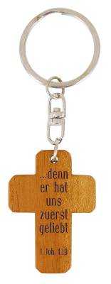 Schlüsselanhänger "Denn er hat uns zuerst geliebt" Schlüsselanhänger "Denn er hat uns zuerst geliebt"