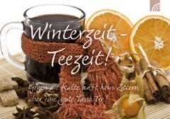 Tee-Postkarte - Winterzeit - Teezeit!