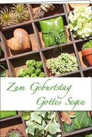 Faltkarte "Zum Geburtstag Gottes Segen" - Geburtstag Faltkarte "Zum Geburtstag Gottes Segen" - Geburtstag