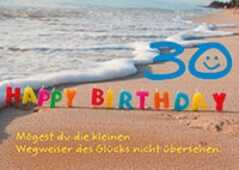 Happy Birthday 30 - Faltkarte