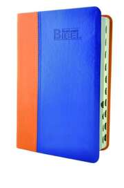 Lutherbibel mit Griffregister orange/blau