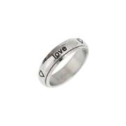 Spin Ring "True love waits ... hearts" - 17mm Spin Ring "True love waits ... hearts" - 17mm