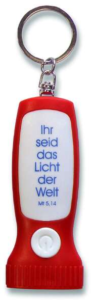 Schlüsselanhänger LED Taschenlampe - rot Schlüsselanhänger LED Taschenlampe - rot