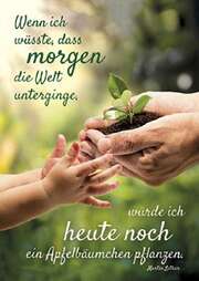 Martin Luther - Postkarten: Wenn ich wüsste, 12 Stück Postkarten: Wenn ich wüsste, 12 Stück