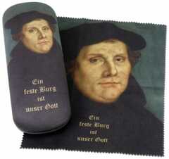 Brillenetui/-tuch "Martin Luther" - Set